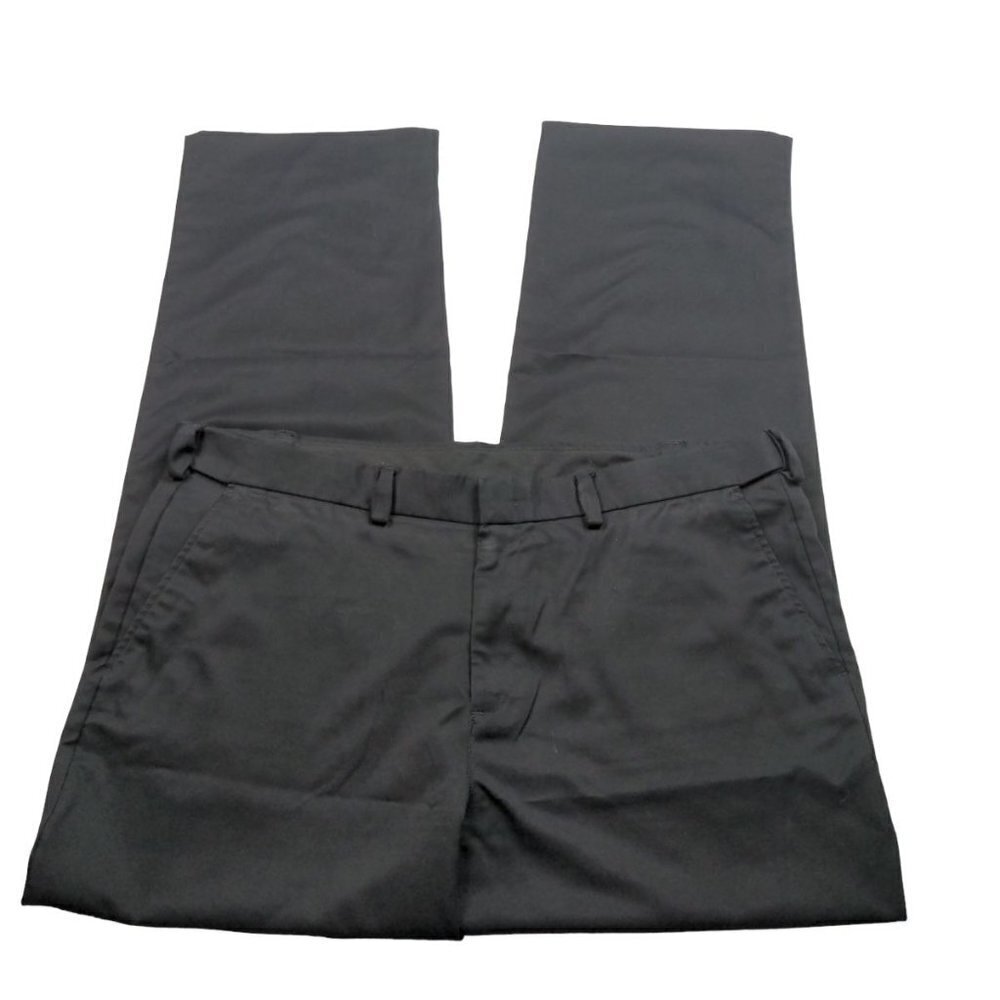Edwards Men's Flat Front Black Dress Pants 40x32 Business
